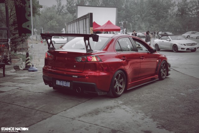 Aggressive Fitment China Stanced Car Event (17)