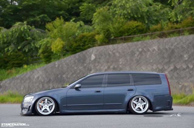 Slammed & Fitted Nissan Stagea M35 (9)