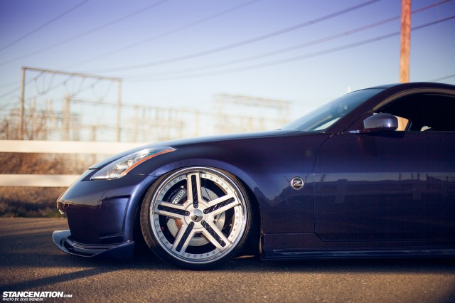 Slammed & Stanced Nissan 350Z on Luxury Abstract Wheels (16)