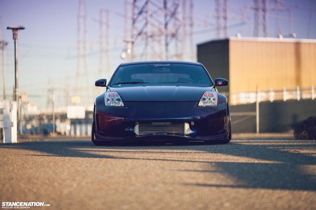 Slammed & Stanced Nissan 350Z on Luxury Abstract Wheels (9)