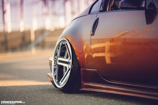 Slammed & Stanced Nissan 350Z on Luxury Abstract Wheels (8)