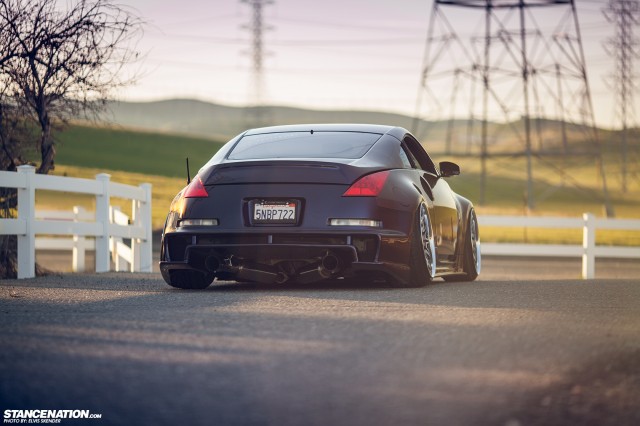 Slammed & Stanced Nissan 350Z on Luxury Abstract Wheels (7)