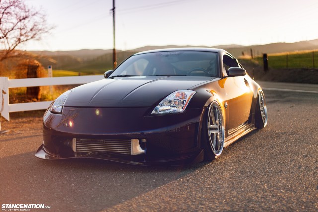 Slammed & Stanced Nissan 350Z on Luxury Abstract Wheels (5)