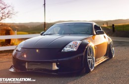 Slammed & Stanced Nissan 350Z on Luxury Abstract Wheels (1)