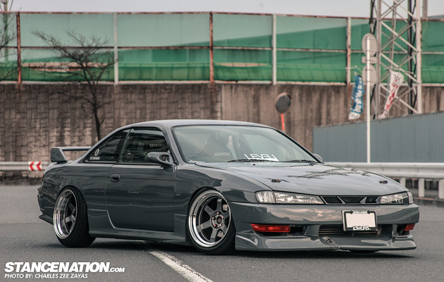 Slammed Japanese Nissan Silvia S14 (1)