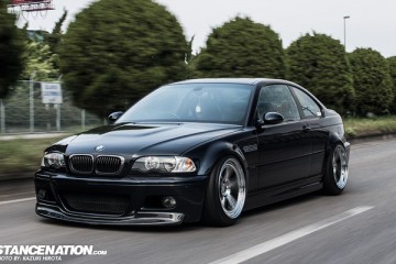 Slammed BMW E46 M3 on Rotiform Wheels Japan (1)