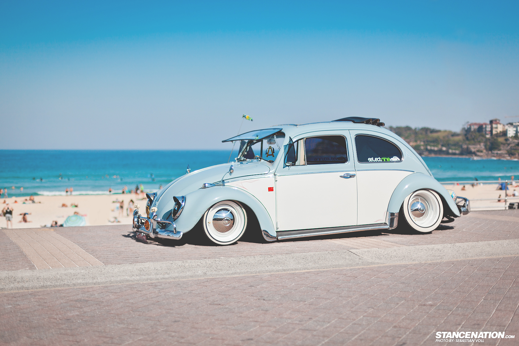 Slammed VW Beetle. 