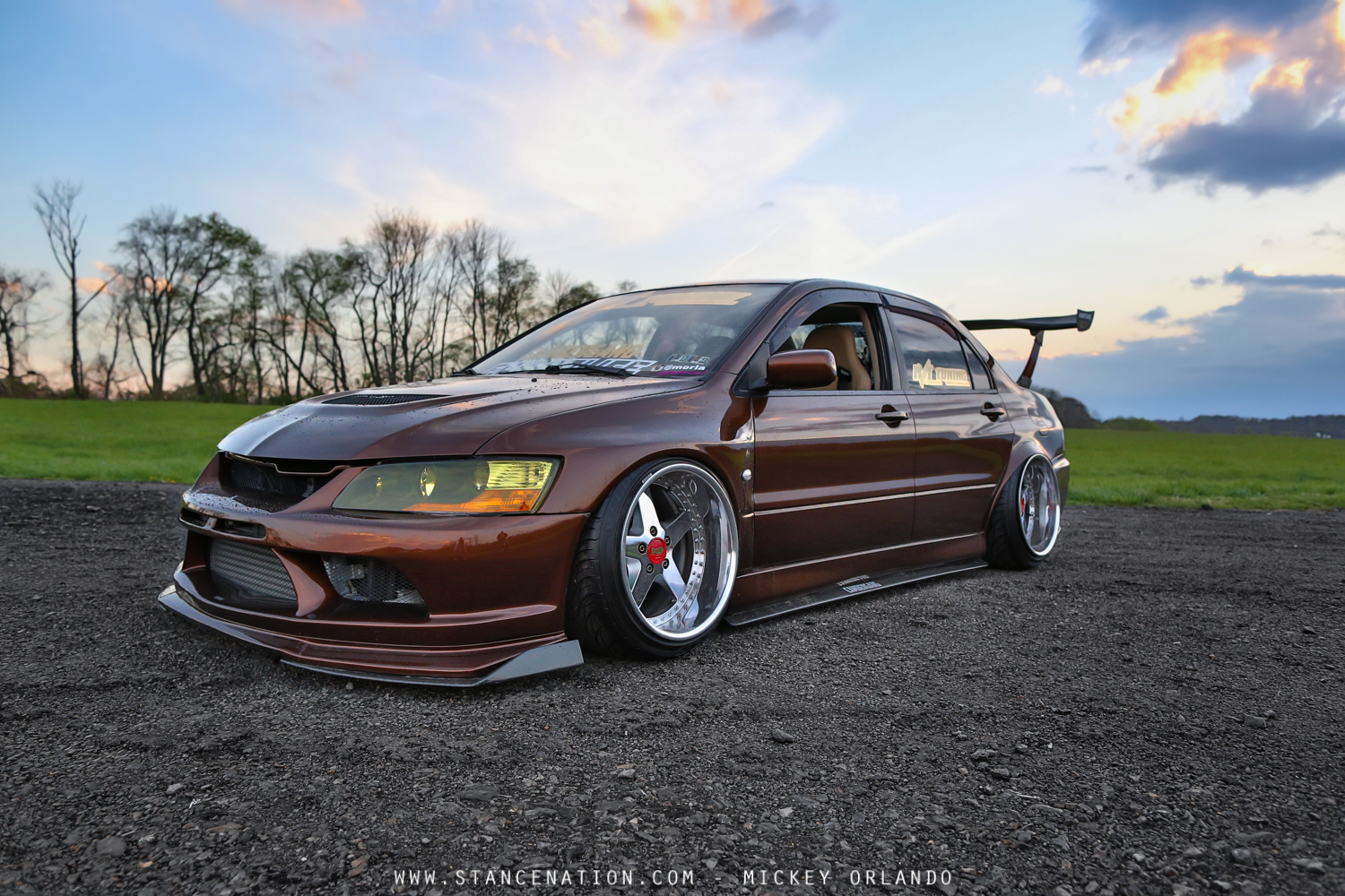 bagged wide mitsubishi evo-10