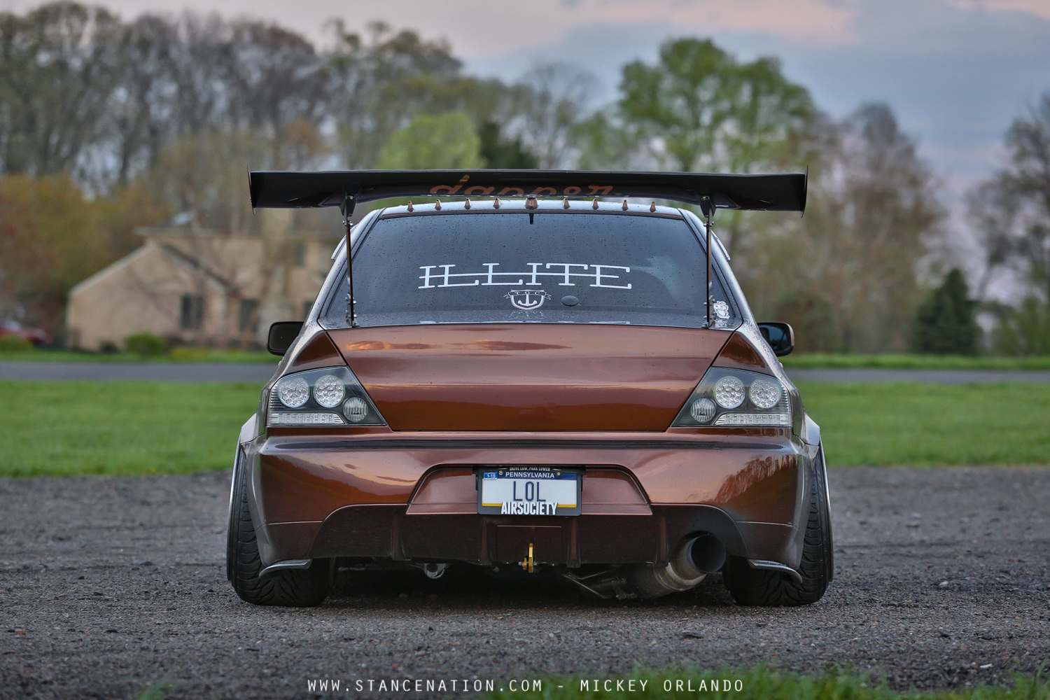 bagged wide mitsubishi evo-18