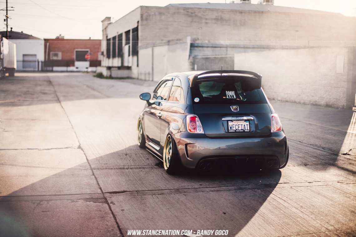 Stanced Fiat 500 Abarth-1