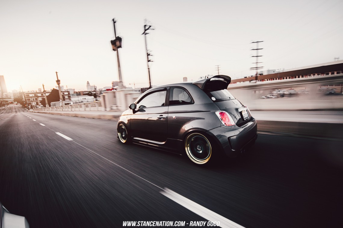 Stanced Fiat 500 Abarth-15