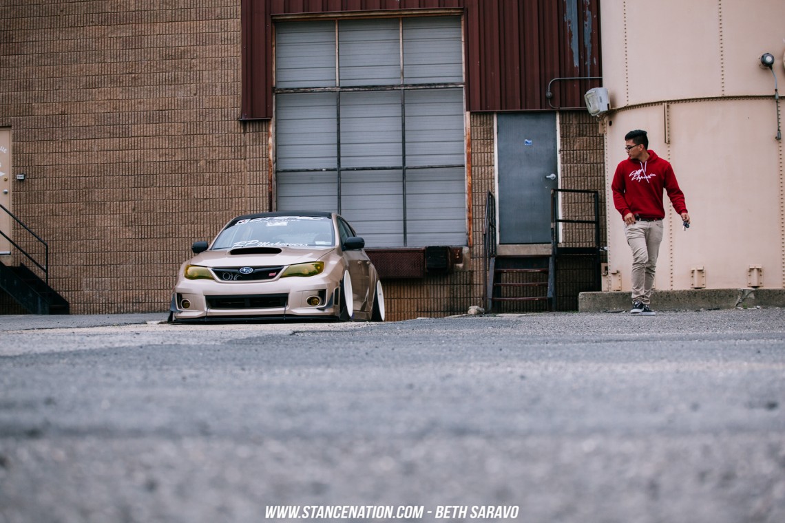 Slammed Subaru STI-37