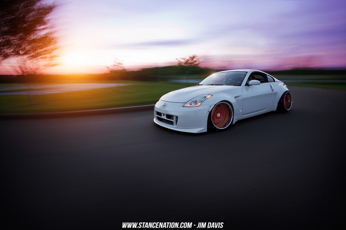 Stanced Bagged Nissan 350Z-13