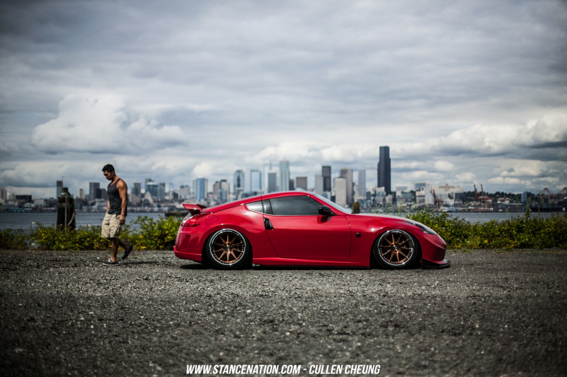 Stanced Bagged Nissan 370Z-22