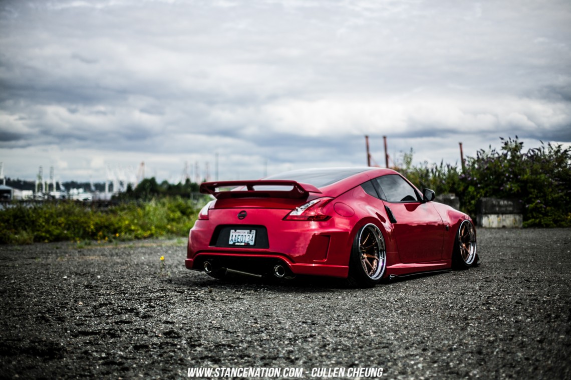 Stanced Bagged Nissan 370Z-24