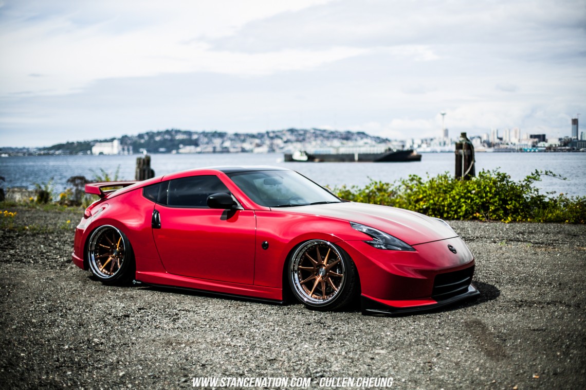 Stanced Bagged Nissan 370Z-32