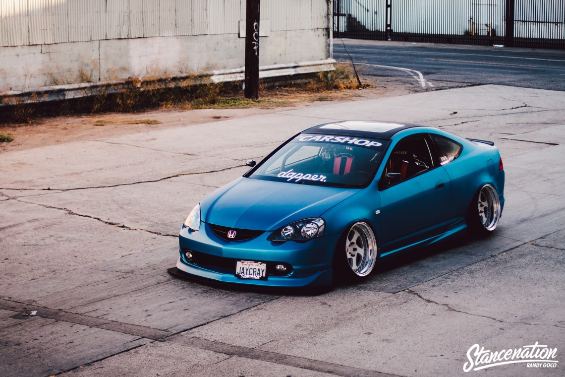 Slammed Acura RSX on Rotiform Wheels-7