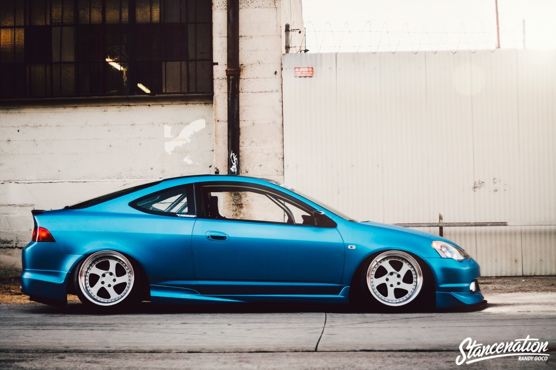 Slammed Acura RSX on Rotiform Wheels-9