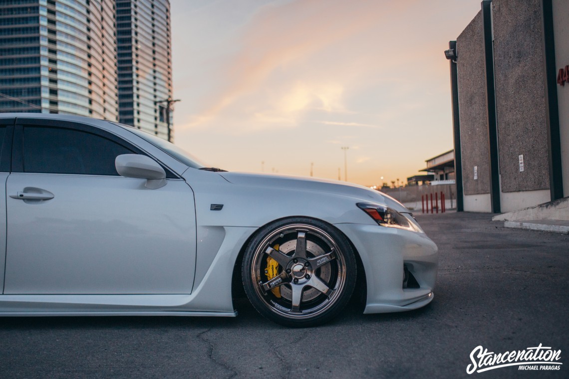 Clean Lexus ISF on TE37-13