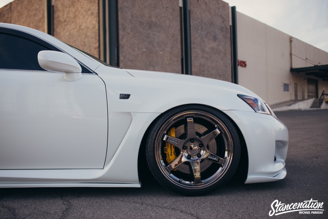 Clean Lexus ISF on TE37-3