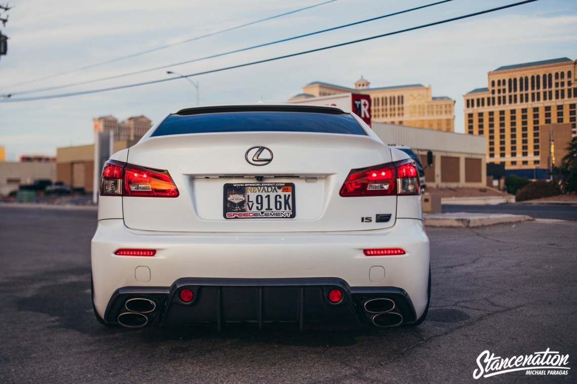 Clean Lexus ISF on TE37-5