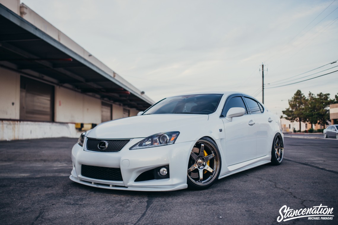 Clean Lexus ISF on TE37-9