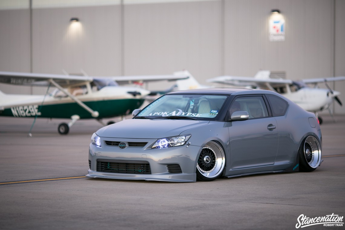 Slammed Scion tC-17