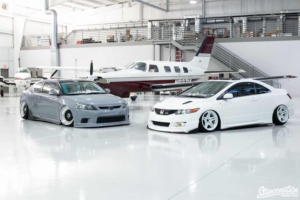 Slammed Scion tC-5